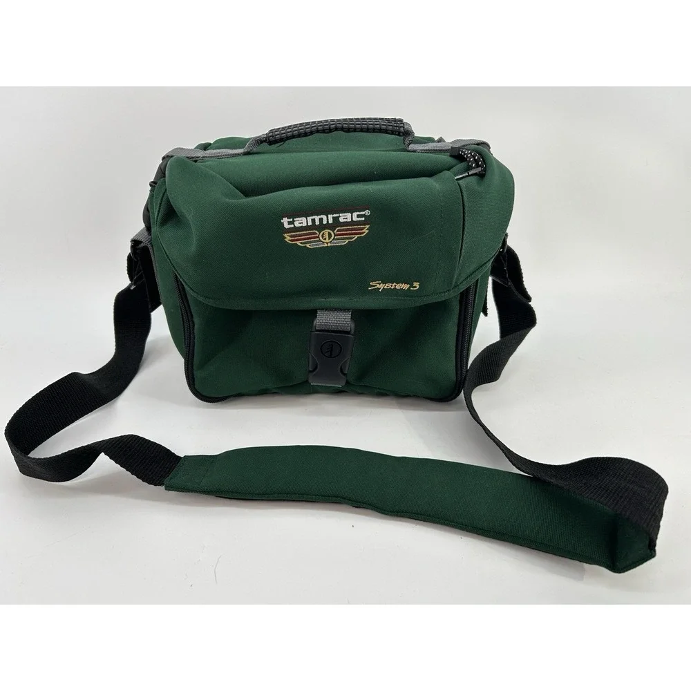 Tamrac System 3 Camera Bag Green, DSLR, Padded Canvas 11